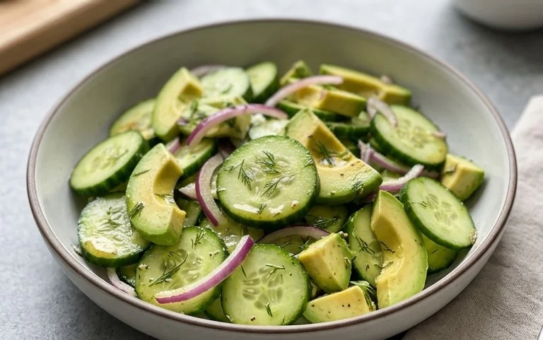 Cucumber Avocado Salad