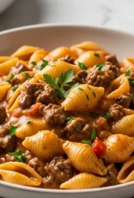 Creamy Beef and Shells