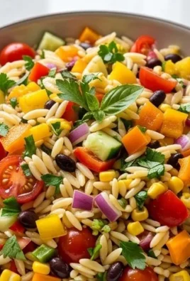 Rainbow Orzo Salad