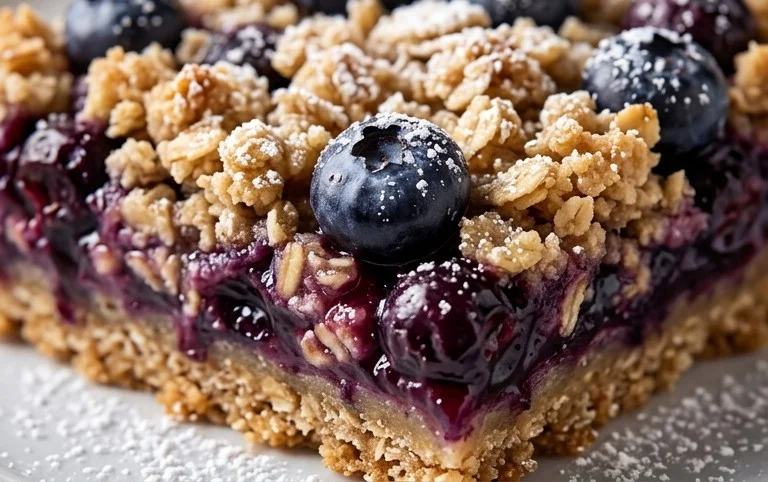 Blueberry Oatmeal Bars