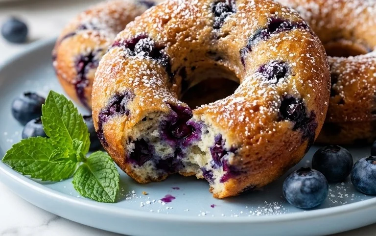 Wild Blueberry Cake Donuts