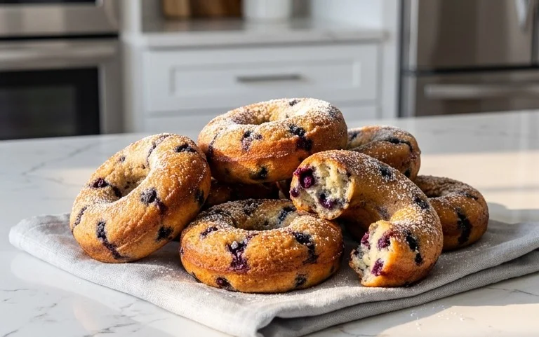 Wild Blueberry Cake Donuts