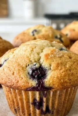 Sour Cream Blueberry Muffins