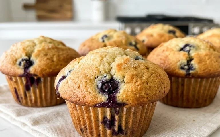 Sour Cream Blueberry Muffins