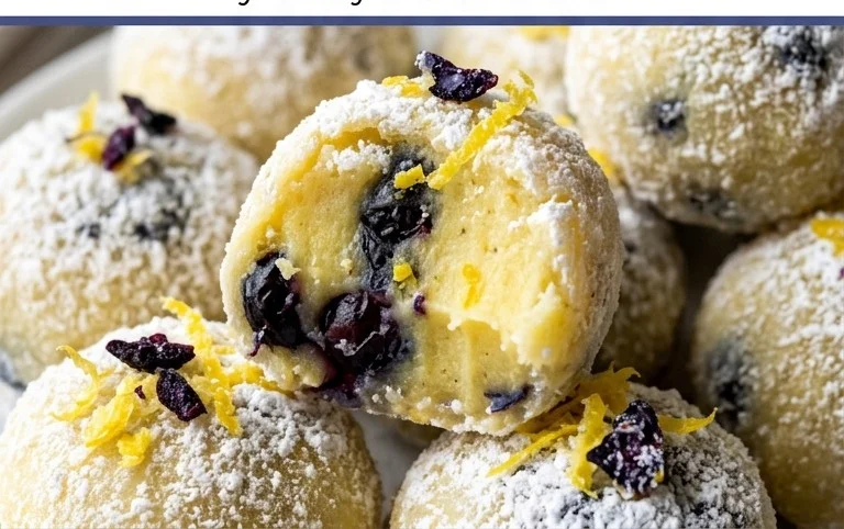 LEMON BLUEBERRY TRUFFLES