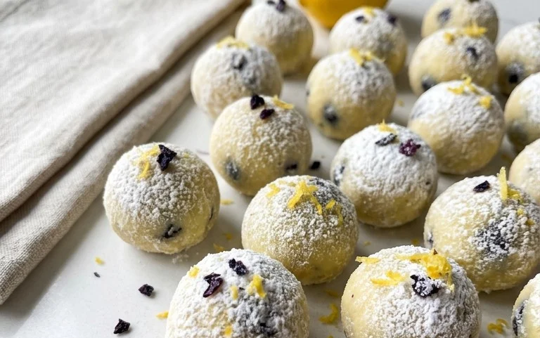 Lemon Blueberry Truffles