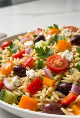 Rainbow Orzo Salad