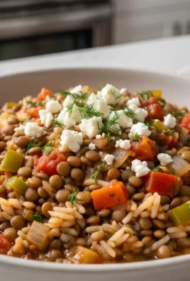 Easy Mediterranean Lentils and Rice
