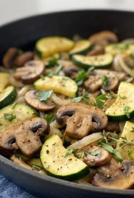 Skillet Zucchini and Mushrooms