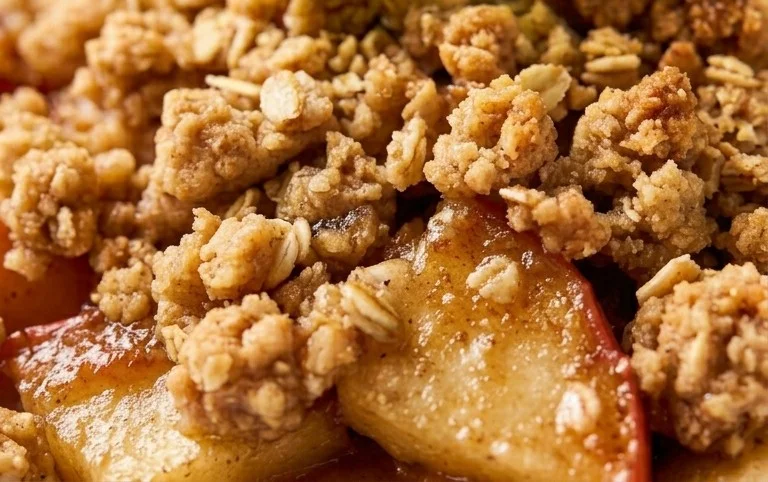 Healthy Breakfast Apple Crum extractble