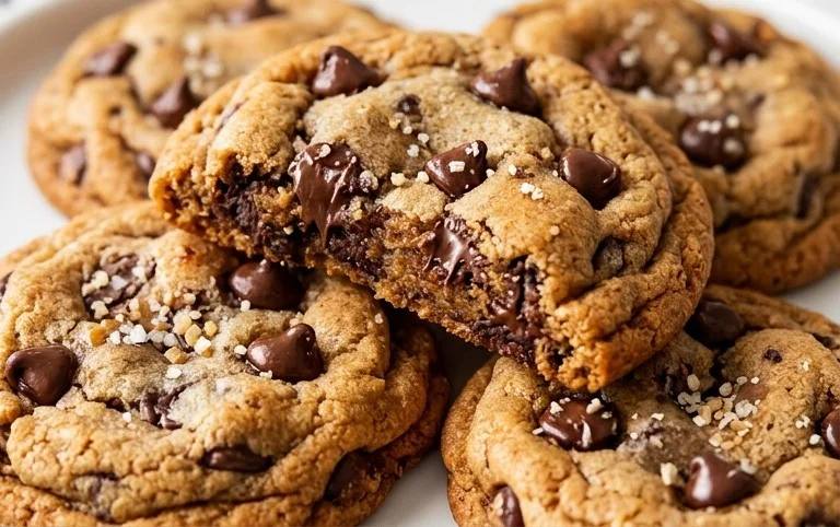 Crispy and Chewy Chocolate Chip Cookies
