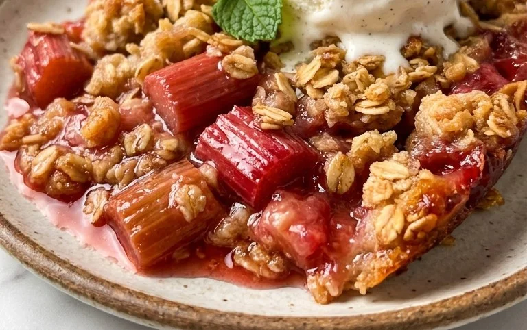 Easy Rhubarb Crisp