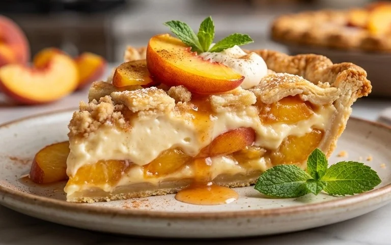 Peaches and Cream Pie