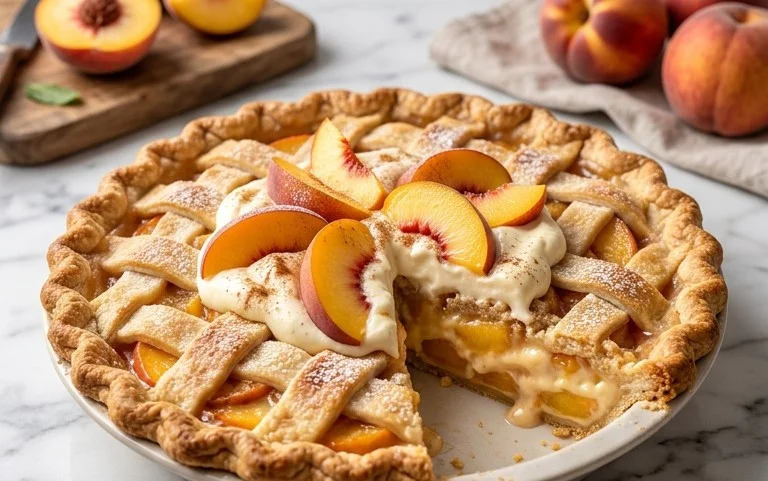 Peaches and Cream Pie
