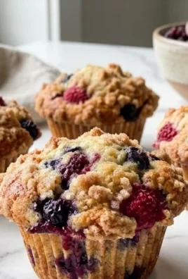 Bakery Style Mixed Berry Muffins | with Frozen Berries