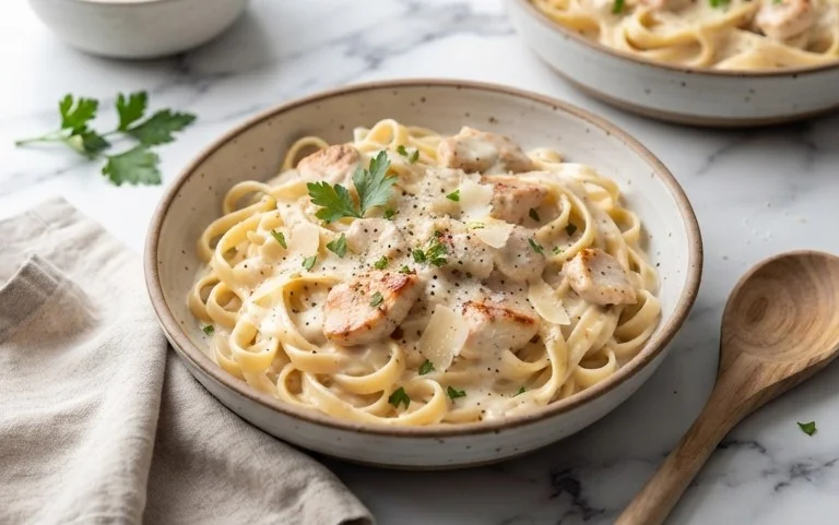 Low Calorie Chicken Alfredo