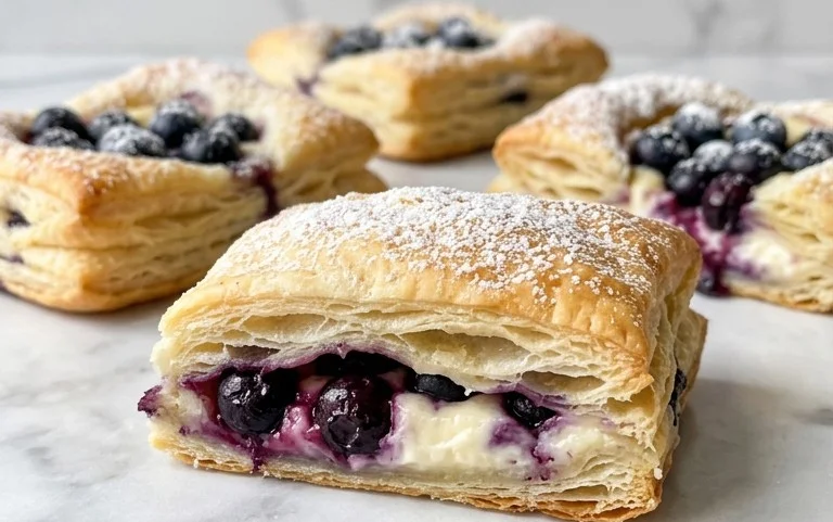 Blueberry Cream Cheese Puff Pastry