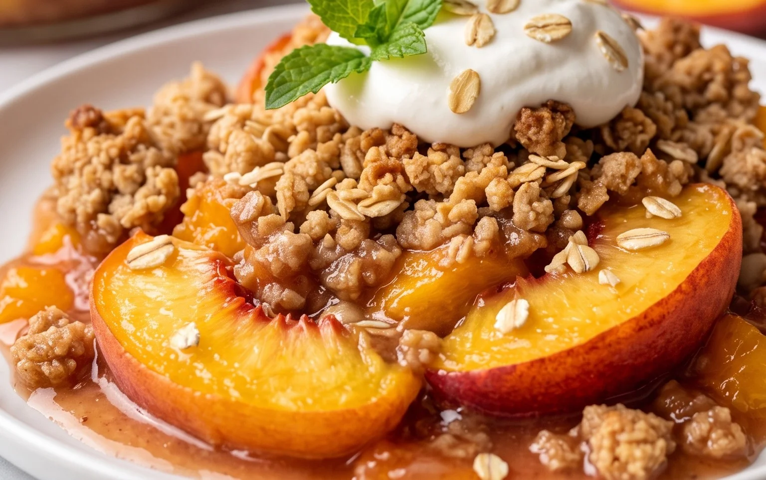 Fresh Peach Crisp Recipe
