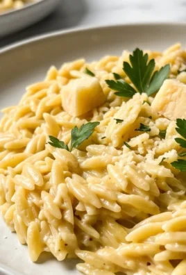 Creamy Garlic Parmesan Orzo