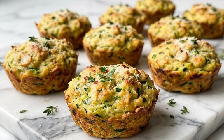 Zucchini Garlic Bites