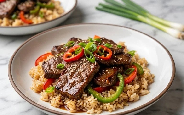 Beef Pepper Rice Bowl