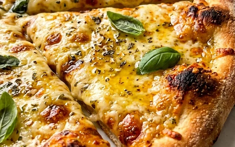 buttery garlic pizza