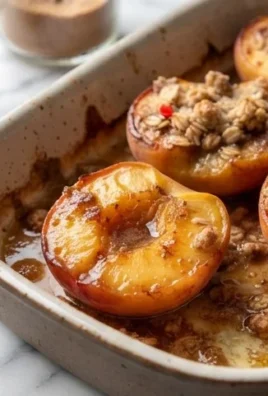 Cinnamon Sugar Baked Peaches