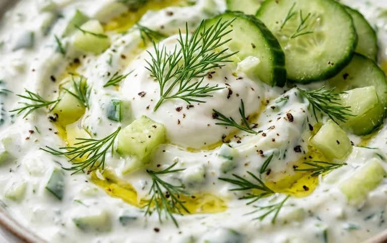 Cucumber Dip with Sour Cream and Dill