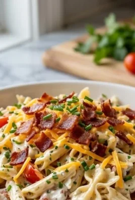 Beef Bacon Ranch Pasta Salad