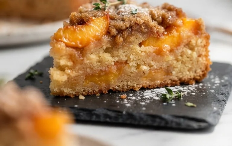 Brown Sugar Peach Cake