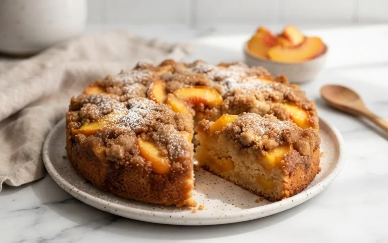 Brown Sugar Peach Cake