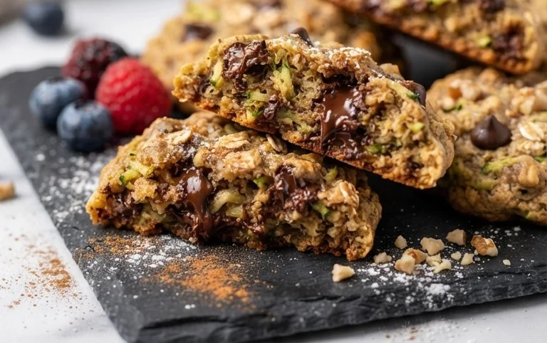 Healthy Zucchini Oatmeal Cookies