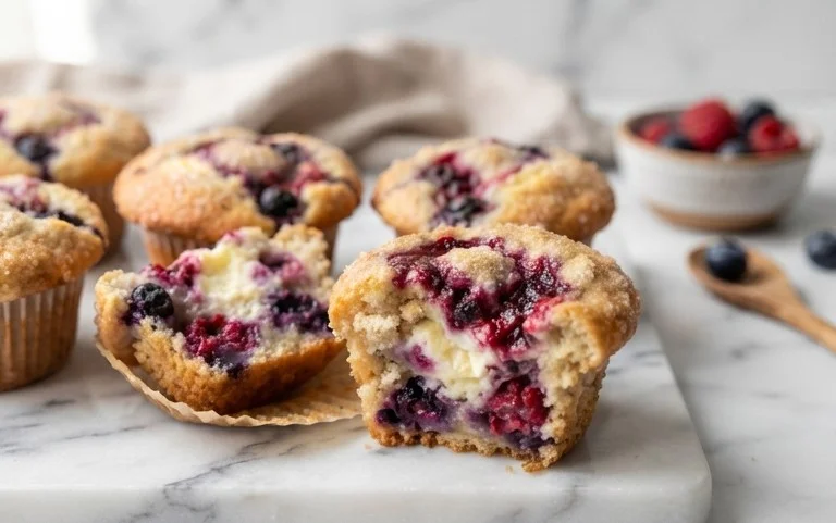 Berry Cream Cheese Muffins
