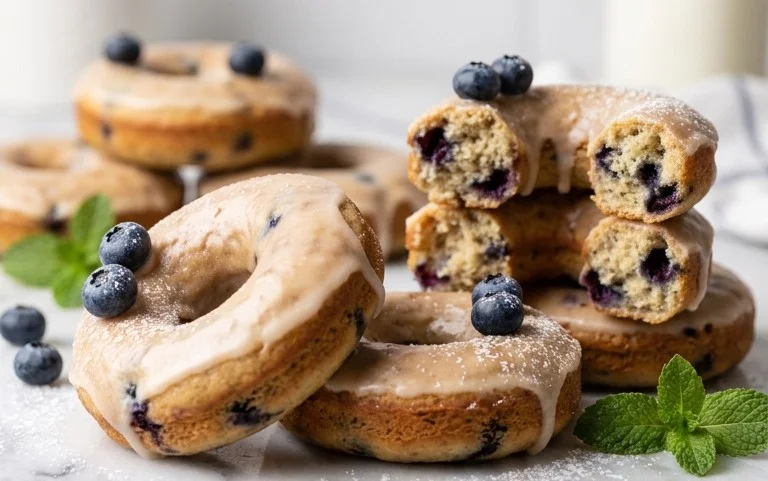Blueberry Cake Donuts