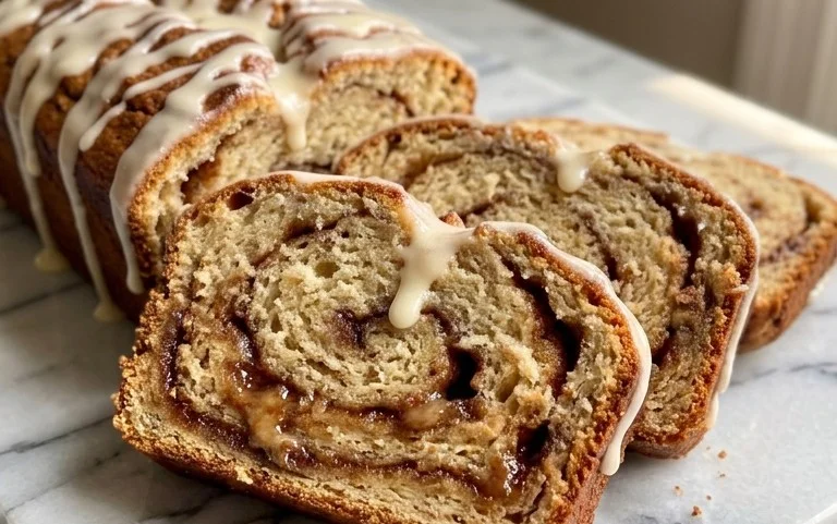 Cinnamon Roll Banana Bread