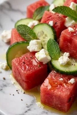 Watermelon Salad with Cucumber and Feta