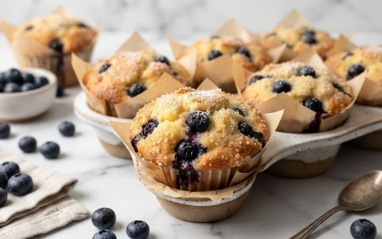 Homemade Blueberry Muffins