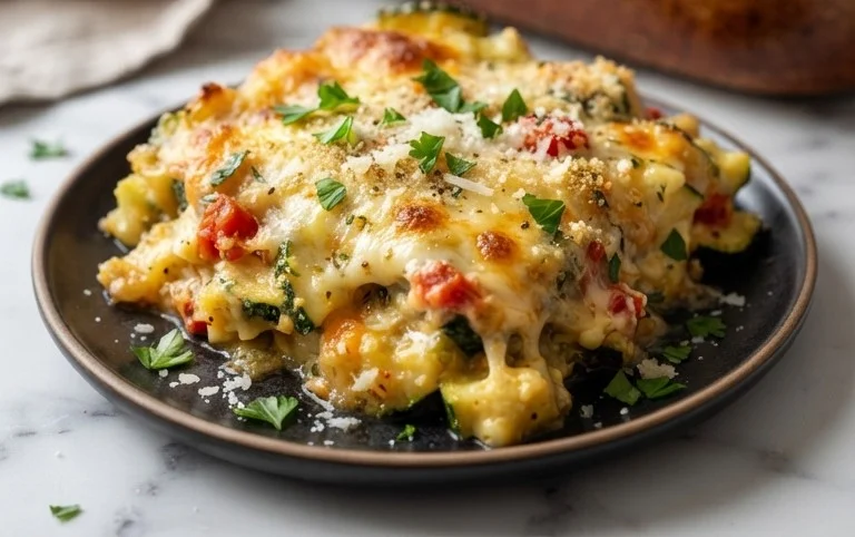 Cheesy Baked Zucchini Casserole