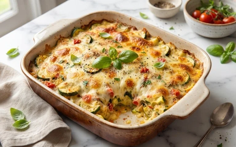 Cheesy Baked Zucchini Casserole