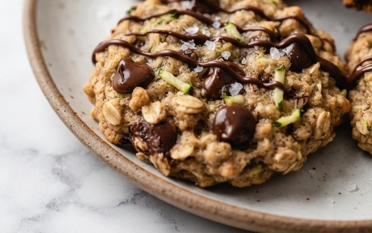 Homemade Zucchini-Oat Chocolate Chip Cookies
