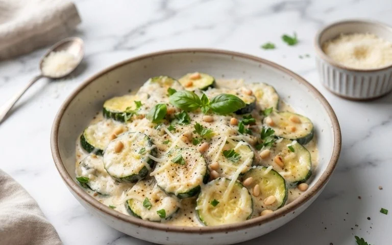 Creamy Parmesan Zucchini