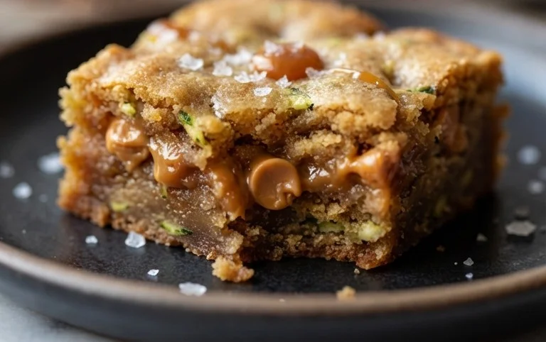 Chewy Butterscotch Zucchini Blondies