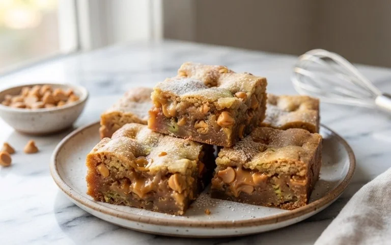 Chewy Butterscotch Zucchini Blondies