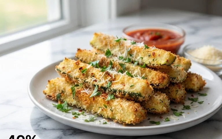 Baked Zucchini Sticks (Oven or Air Fryer)