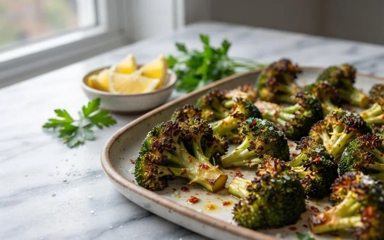Oven Roasted Broccoli (Baked Broccoli)