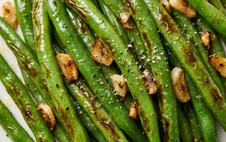 Sautéed Green Beans Recipe with Garlic