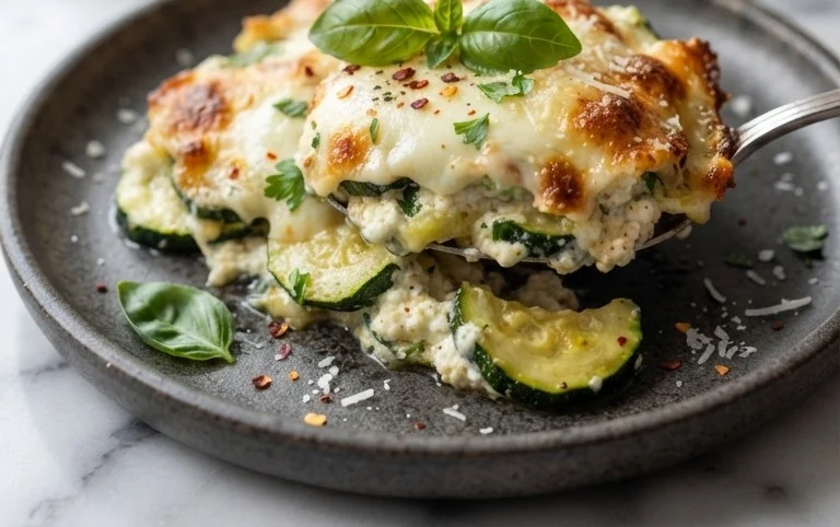 Three Cheese Zucchini Parmesan
